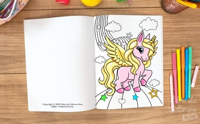 Unicorno Libro da Colorare: Magiche avventure di unicorno piene di fate, principesse, castelli, arcobaleno e animali. - immagine 3