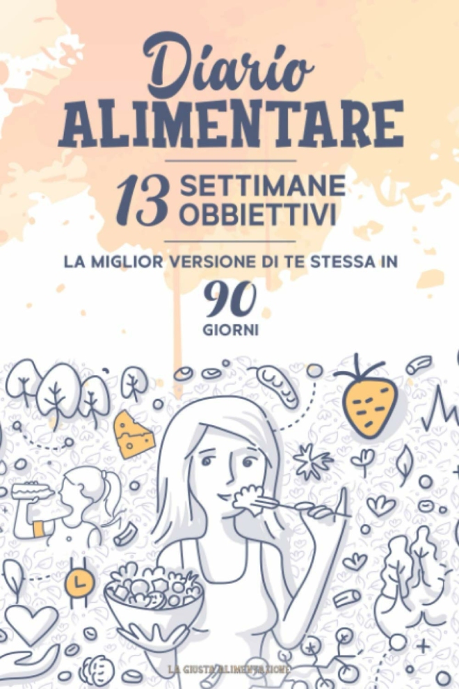 DIARIO ALIMENTARE: Agenda giornaliera per tenere traccia di alimenti, attività fisica e molto altro...